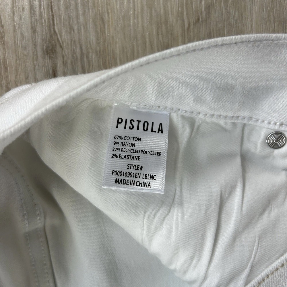 Pistola NWT Monroe Crop High Rise Cigarette Jean Size 30 Denim Straight Leg - Picture 7 of 13